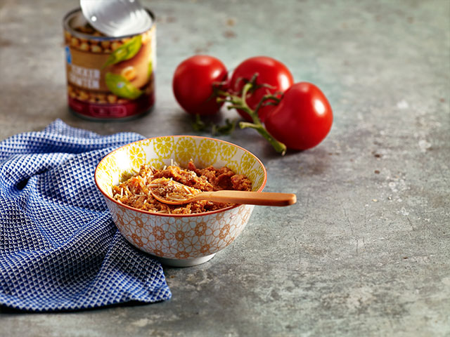 Нут с лапшой