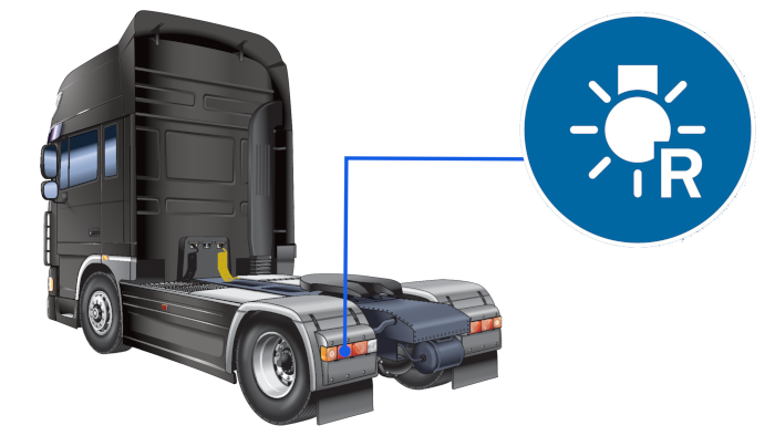 Задние габаритные огни