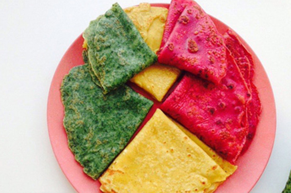 Цветные блины