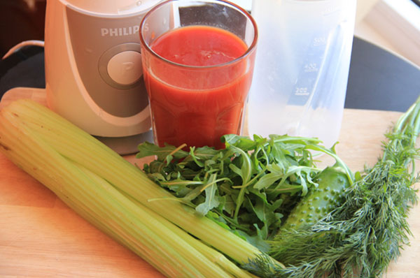 Vegetable smoothie necessities