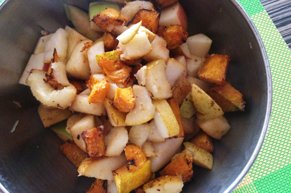 Фруктовый салат с тыквой