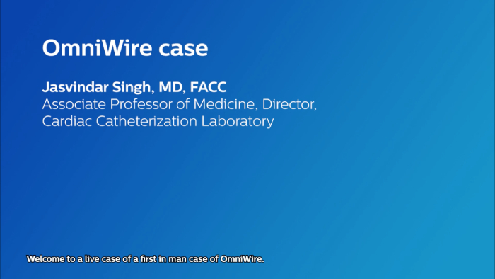 Первый случай применения OmniWire с доктором Сингхом