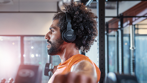 Наушники с оголовьем для занятий спортом Philips